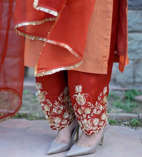 FashionDoctorz Punjabi Boutique Orange Suit