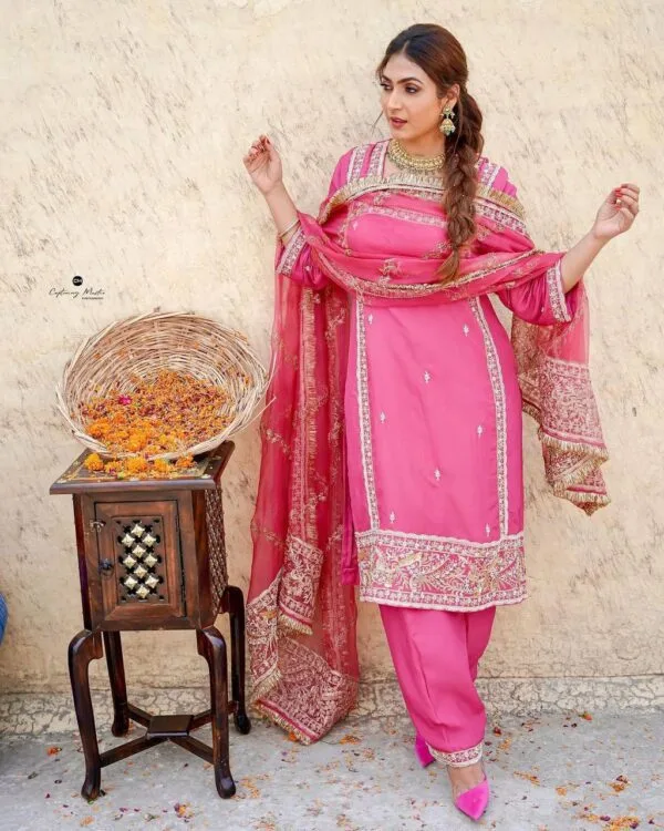 Latest Punjabi Pink Suit Online Boutique