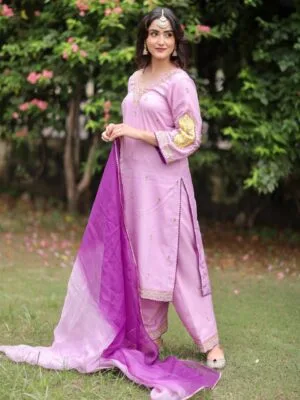 New Fashionable Punjabi Suit Handwork