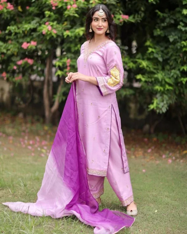New Fashionable Punjabi Suit Handwork