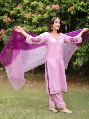 New Fashionable Punjabi Suit Handwork