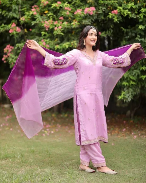 New Fashionable Punjabi Suit Handwork