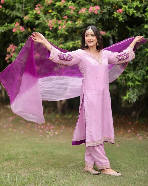 New Fashionable Punjabi Suit Handwork