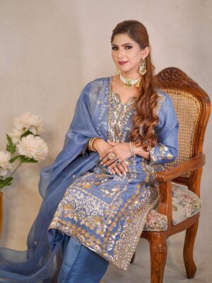 Punjabi Handwork Blue Suit FashionDoctorz Boutique