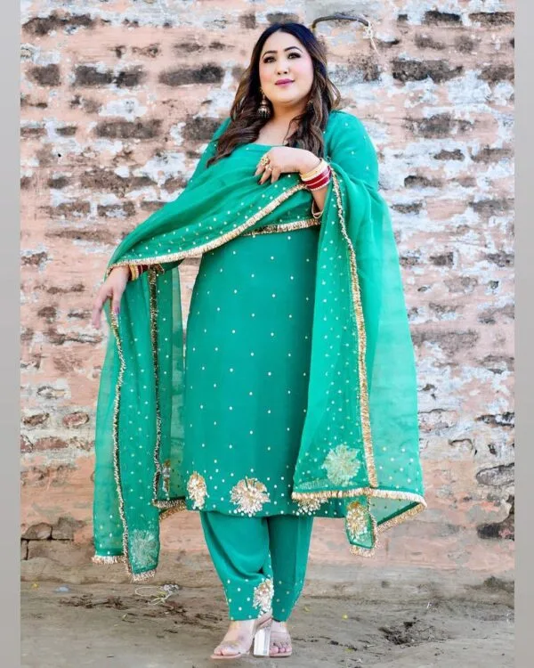 Punjabi Salwar Suit Trending Punjabi Suit Green