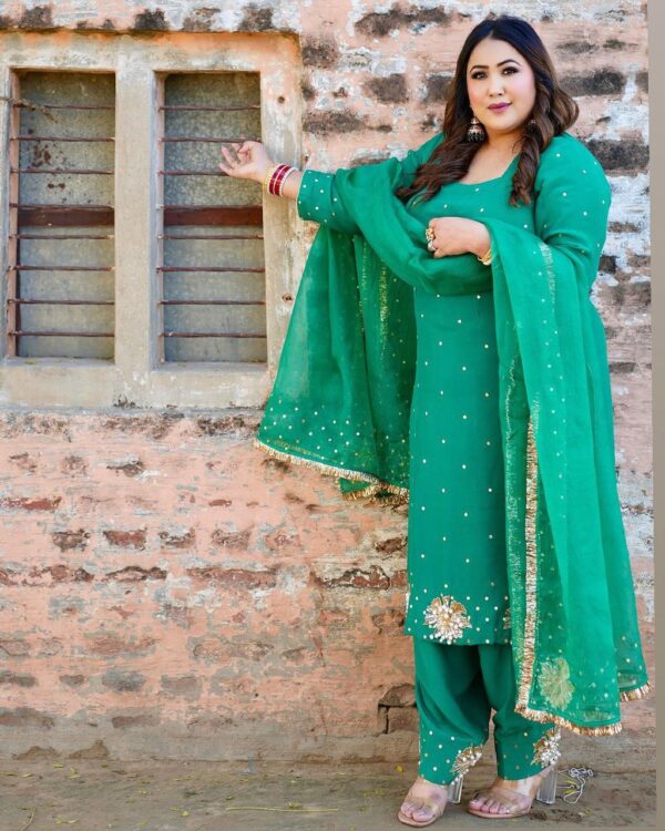 Punjabi Salwar Suit Trending Punjabi Suit Green