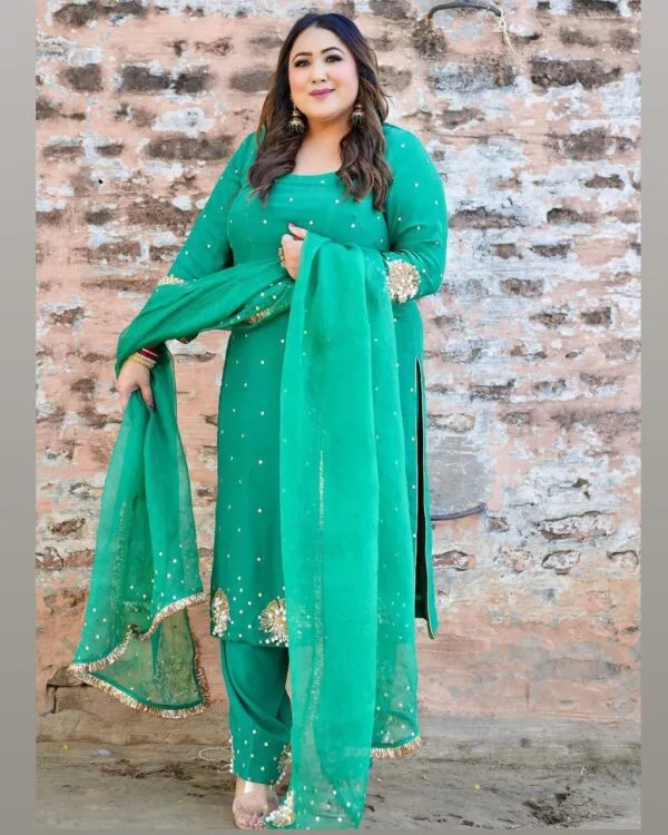 Punjabi Salwar Suit Trending Punjabi Suit Green
