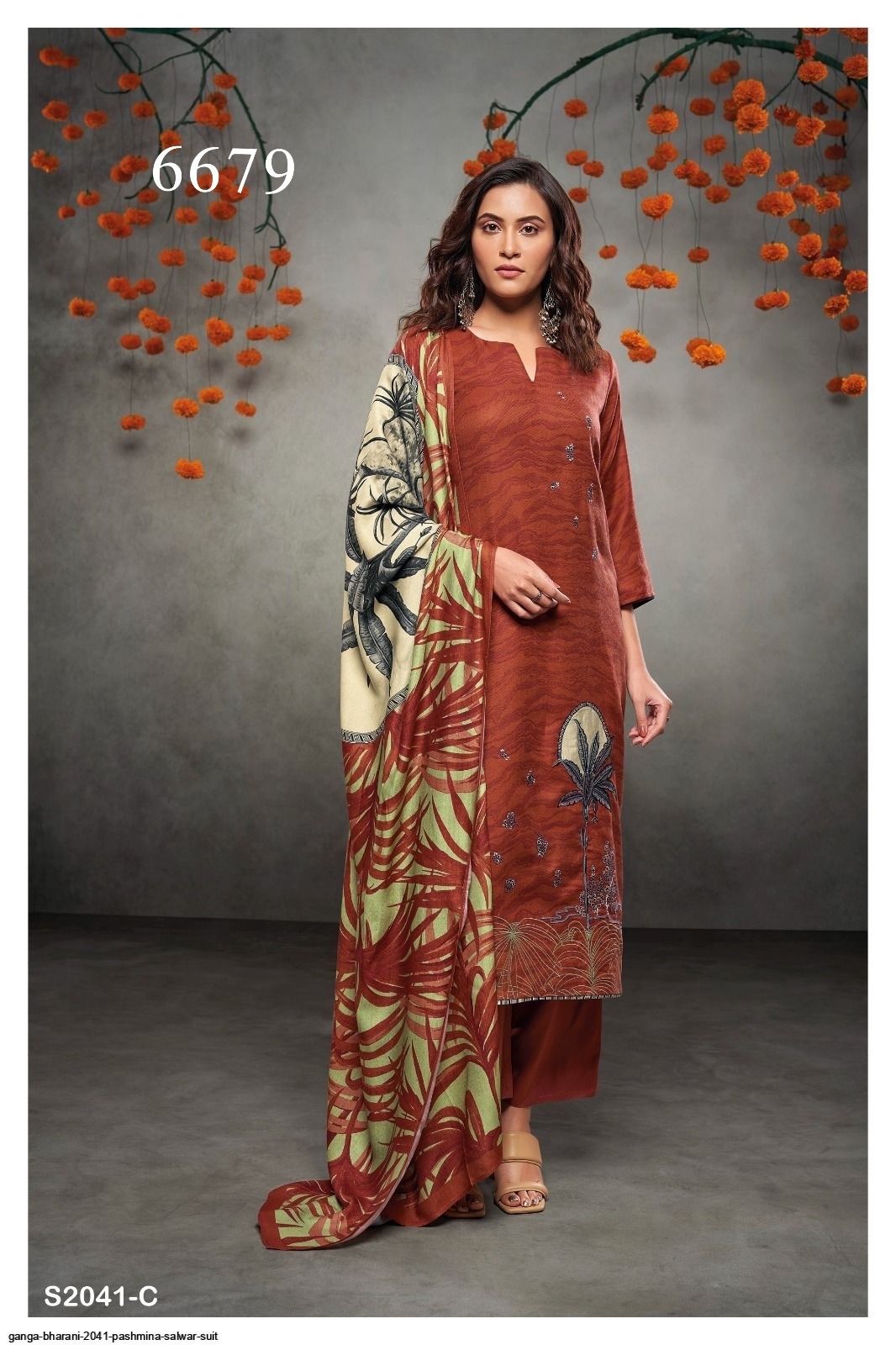 Buy Madeesh Pakistani Suit for Women, Pashmina Suits, Printed Pashmina Top,  Pashmina Bottom, Pashmina Shawl, Pakistani Concept Pashmina Dress Material,  Pakistani suits designer at Amazon.in