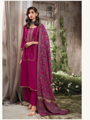Ganga Quince pure cotton suit with embroidery