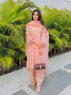 Punjabi Suit | Salwaar Kameez | Pink