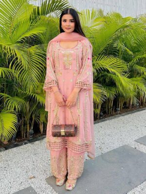 Punjabi Suit | Salwaar Kameez | Pink