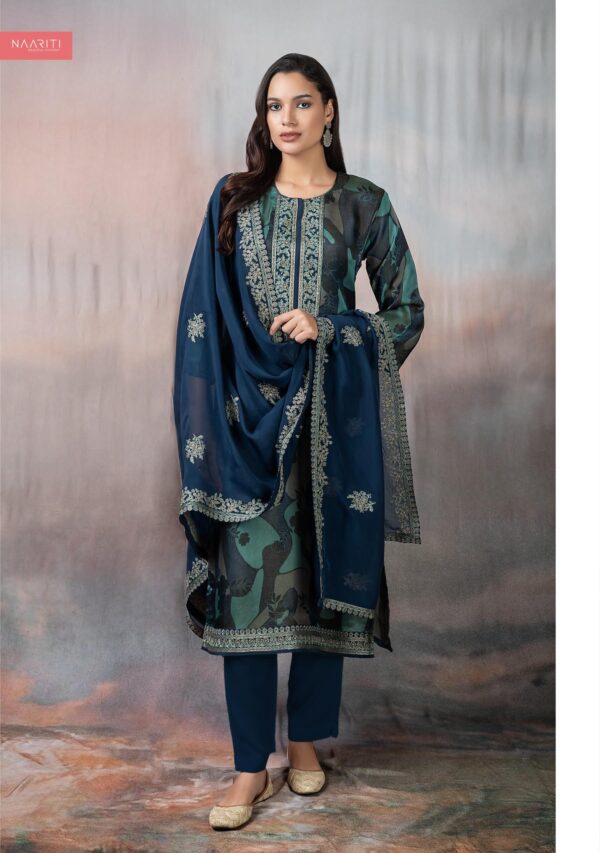 Naariti Anokhi Tissue silk suits with handwork