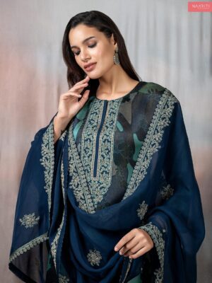 Naariti Anokhi Tissue silk suits with handwork