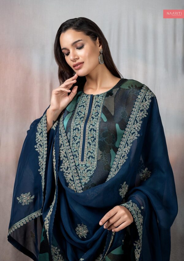 Naariti Anokhi Tissue silk suits with handwork