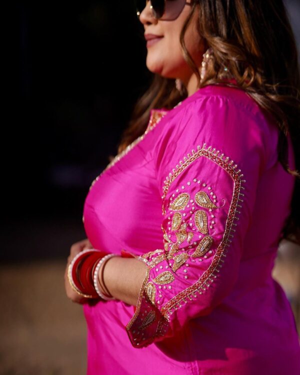 Punjabi Suits For Wedding Pink