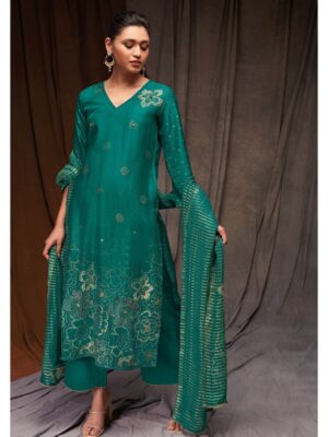 ganga fashion lara pure silk suit