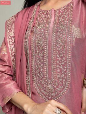 Naariti designer silk suits with handwork embrodiery