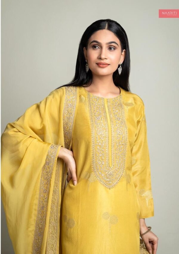 Naariti designer silk suits with handwork embrodiery