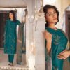 Omtex anmoli pure Silk suits with embroidery | Green