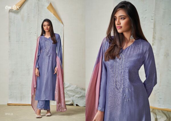 Omtex suits Aleksha pure silk suits for women | Blue