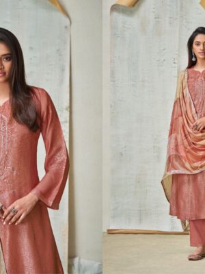 Omtex suits Aleksha pure silk suits for women | Orange