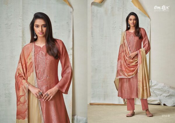 Omtex suits Aleksha pure silk suits for women | Orange