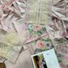 Pakistani Original Suits Elaf Print Chickenkari Cotton Lawn Suits | Pink