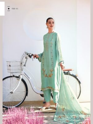 varsha fashion spring day organza suits for women