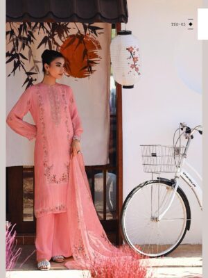 varsha fashion spring day organza suits for women