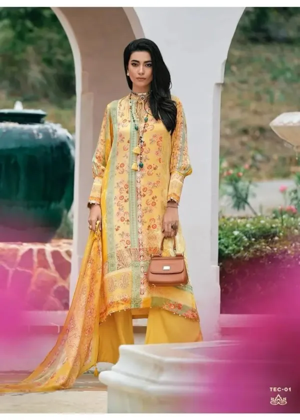 Varsha fashion digital print desgner silk suits for women