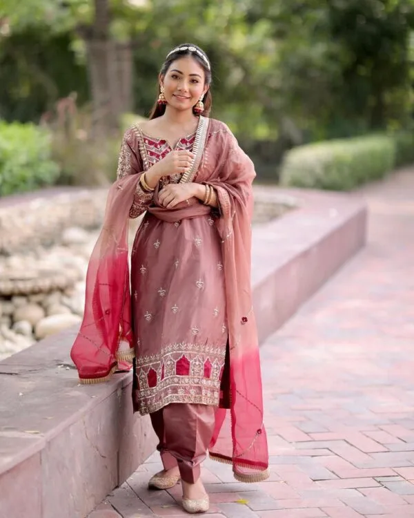 Fancy Punjabi Suit | Magenta