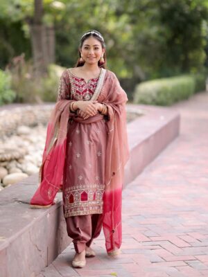 Fancy Punjabi Suit | Magenta