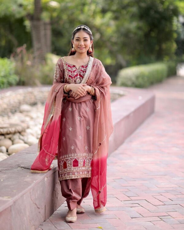 Fancy Punjabi Suit | Magenta