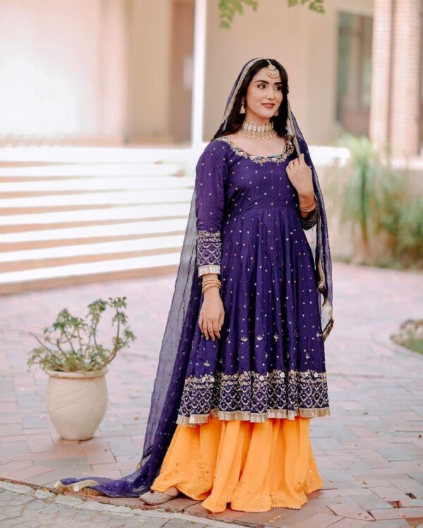 Fancy Punjabi Suit | Purple