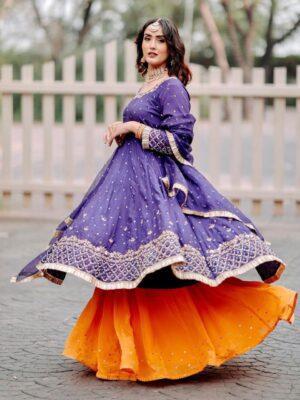 Fancy Punjabi Suit | Purple