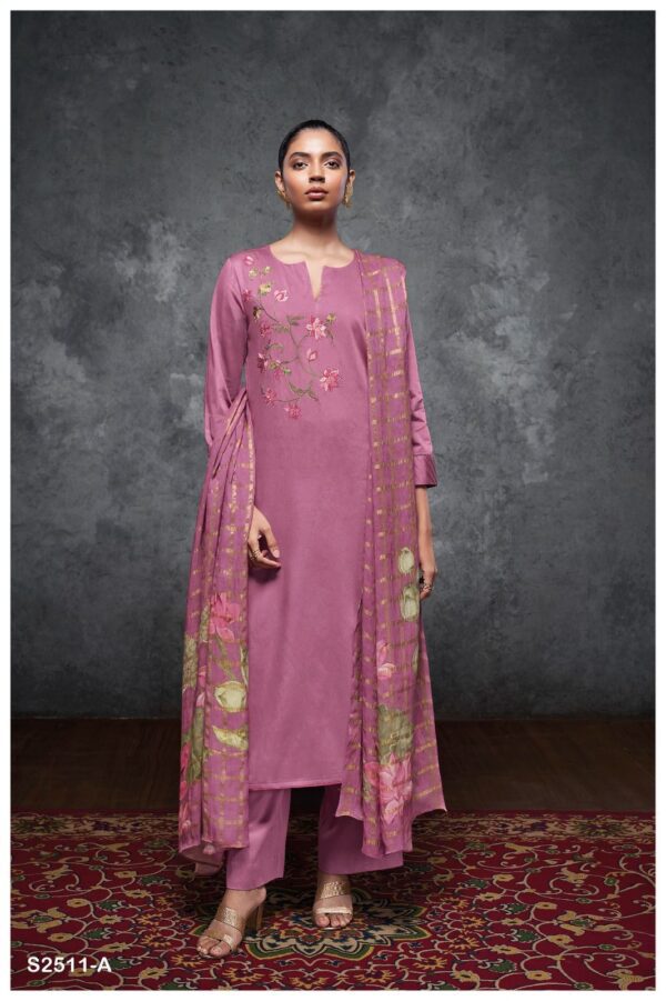 Ganga eira suit ladies cotton Pink