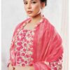Ganga Evin Cotton Printed Suits Red With Cotton Dupatta