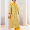 Ganga Evin Cotton Printed Suits With Cotton Duppata yellow
