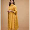 Ganga Kashvi pure silk suit yellow