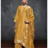 Ganga Tamyra Banarasi Silk Salwar Suits With Heavy Organza Duppata | Yellow Suit for Women