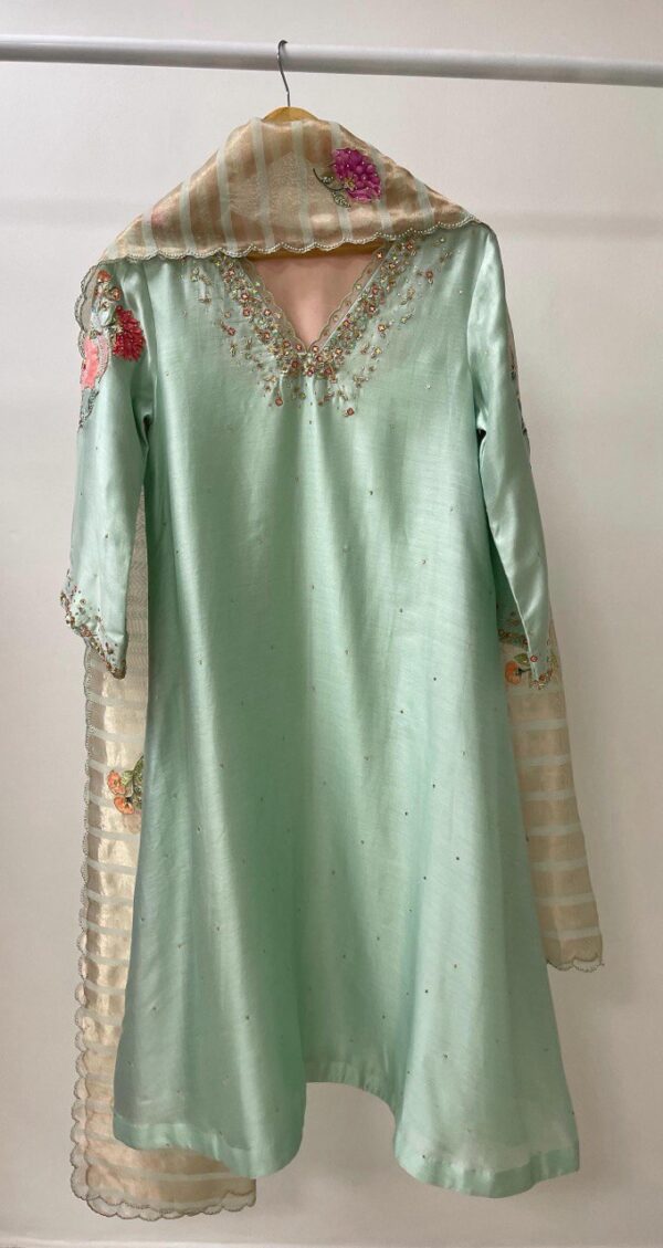 green punjabi suit online boutique