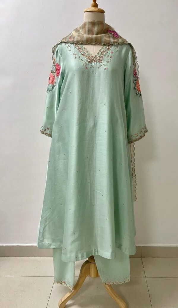 green punjabi suit online boutique