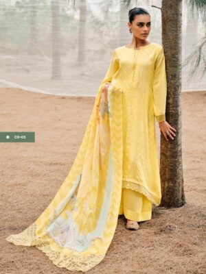 Latest Varsha Costal Dreams | Designer Cotton Suits | Yellow