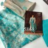 Omtex Nirja Muslin Silk Suit With Organza Duppata | Turquoise Blue