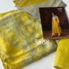 Omtex Nirja Muslin Silk Suit With Organza Duppata | Yellow