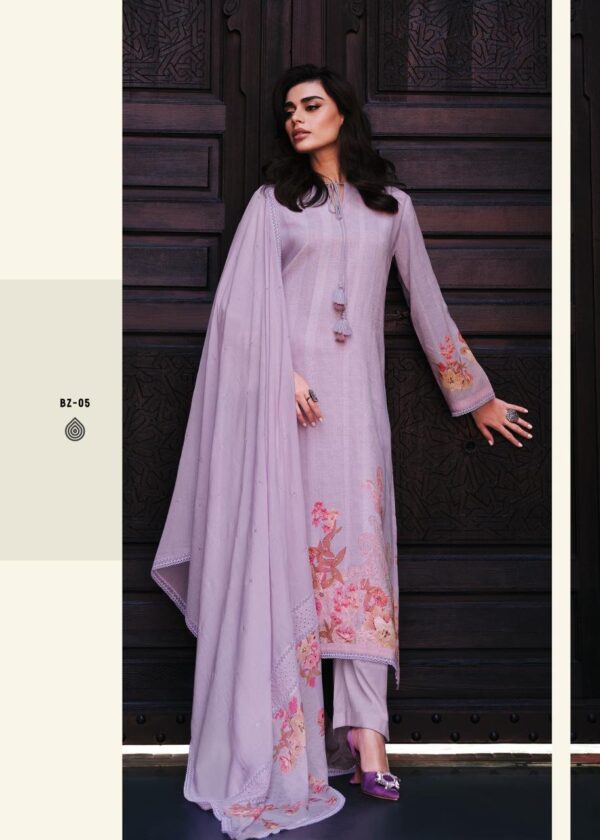 Varsha Breeze Pure Linen Cotton Suits For Ladies | Purple