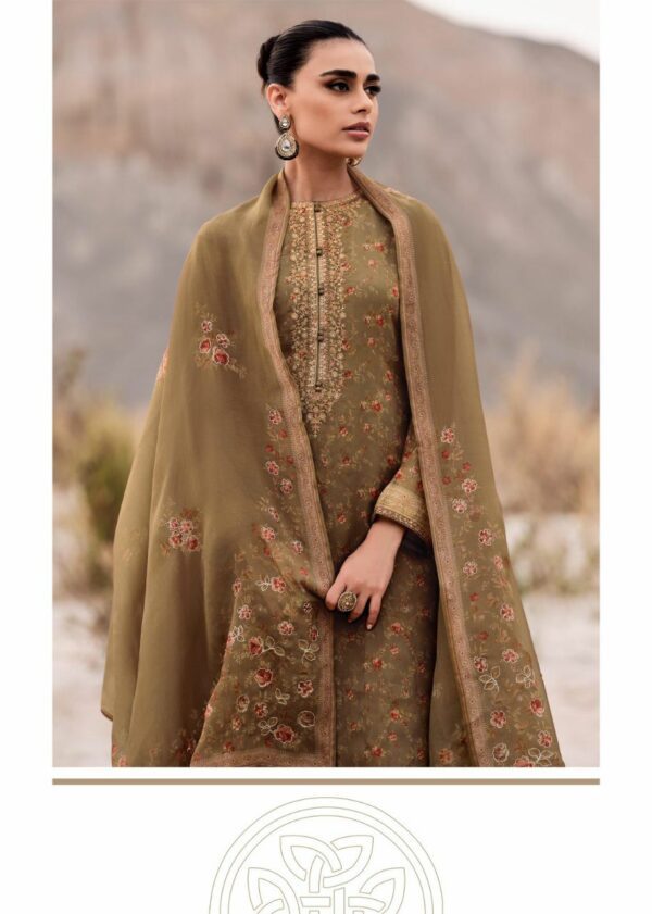 Varsha Myra: Designer Salwar Suits (Silk) Tawny Brown