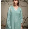 Ganga Clover Cotton Printed Suits Online-Blue
