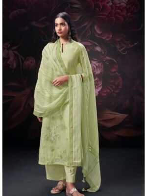 Ganga Makaila Cotton Suits for Women-Green