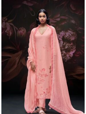 Ganga Makaila Cotton Suits for Women-Pink